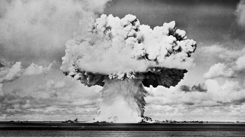 atomic bomb mushroom cloud