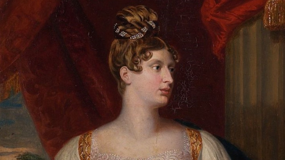 Portrait of Princess Charlotte Augusta of Wales by George Dawe, c. 1817 (Cropped)