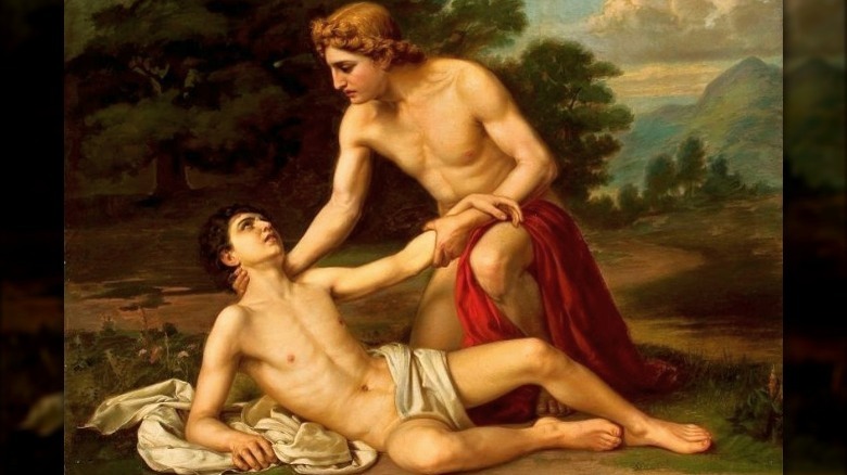 Apollo and Hyakinthus death