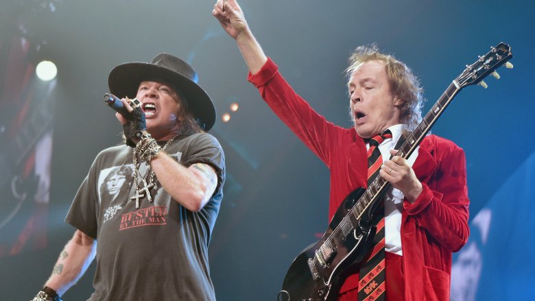 Axl Rose and Angus Young