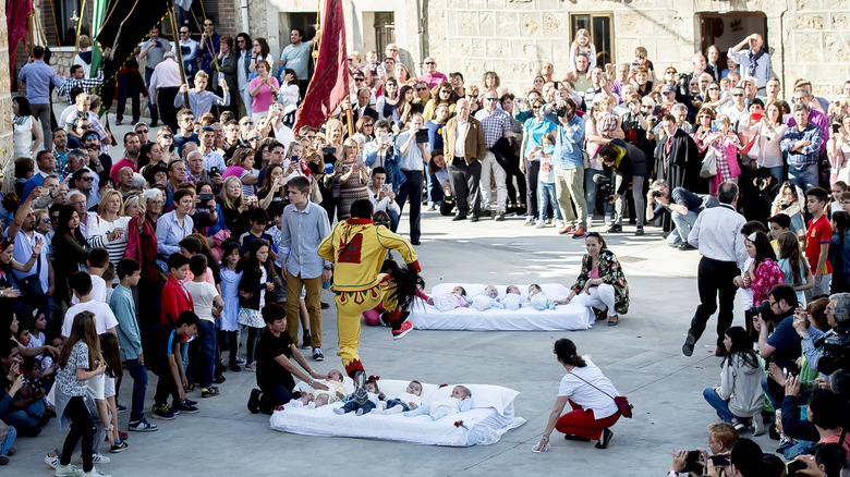 Baby jumping in Murcia