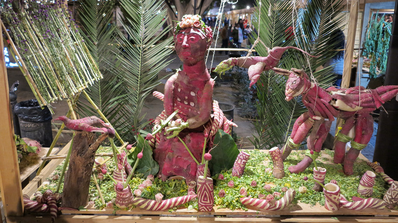 Radish sculptures, Oaxaca, Mexico