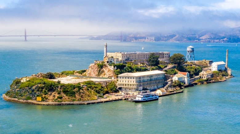 Alcatraz Island during the day