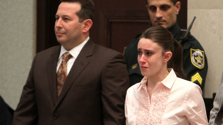 Casey Anthony crying in court