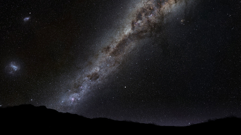 The Milky Way rising over the horizon