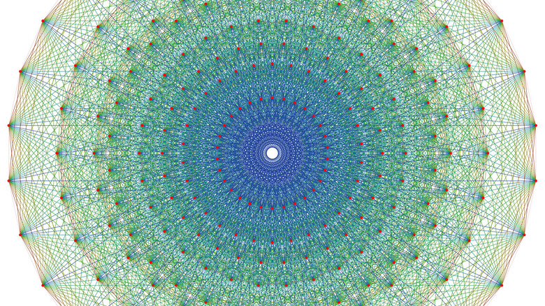 E8 polytope, a higher dimensional mathematical shape.