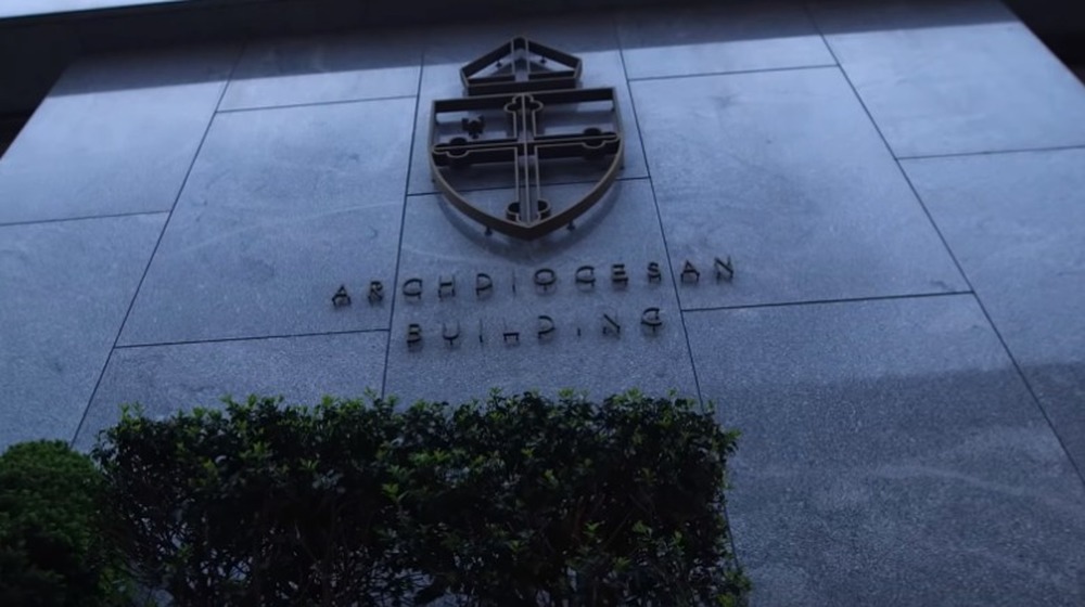 archdiocese sign on building 