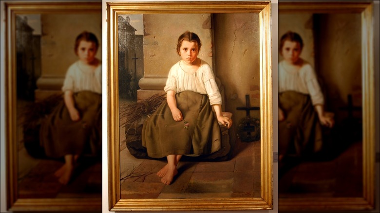 1872 painting of orphan girl