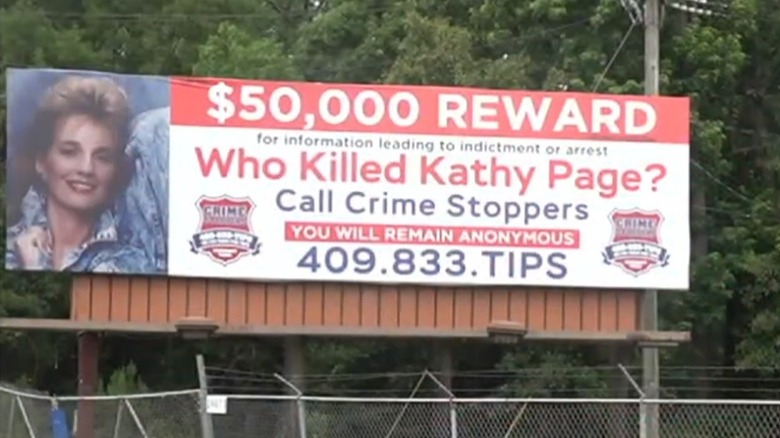 Kathy Page reward billboard