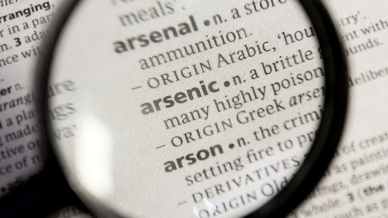 arsenic word in dictionary