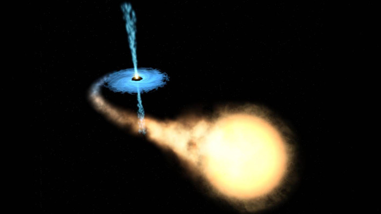 black hole with accretion disc