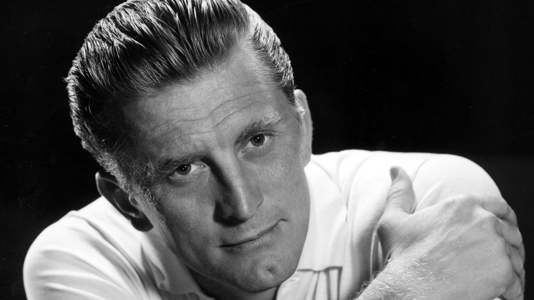 Kirk Douglas posing