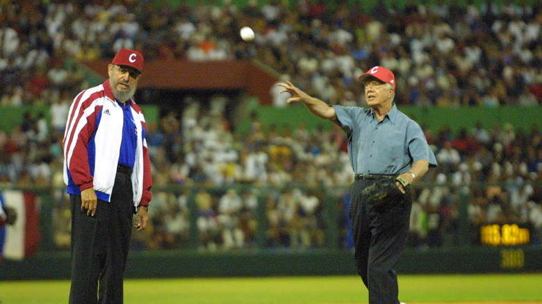 Castro and Carter first pitch