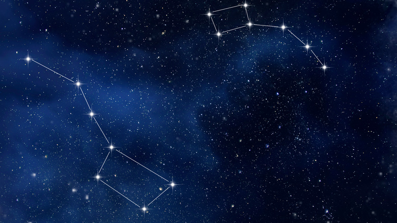 constellations ursa major and ursa minor