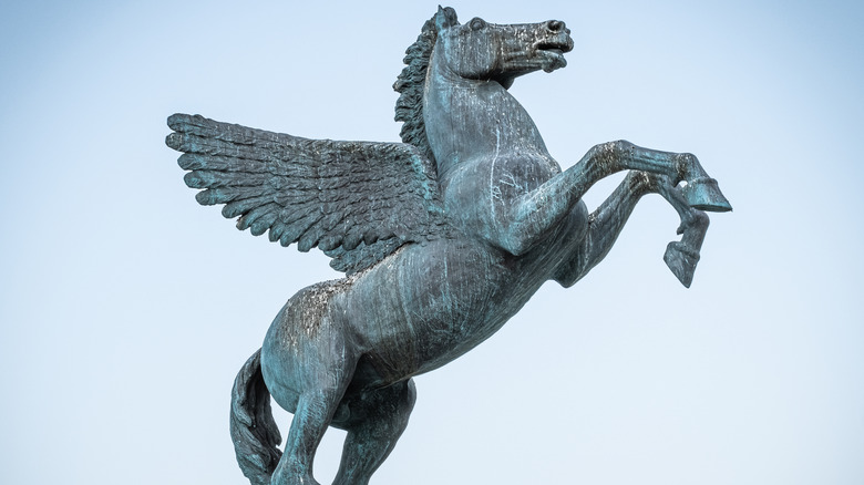 Pegasus statue Corinth