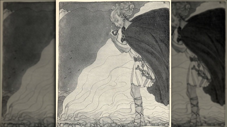 Loki finds Gullveigs Heart - John Bauer