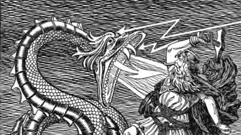 midgard serpent fishing thor