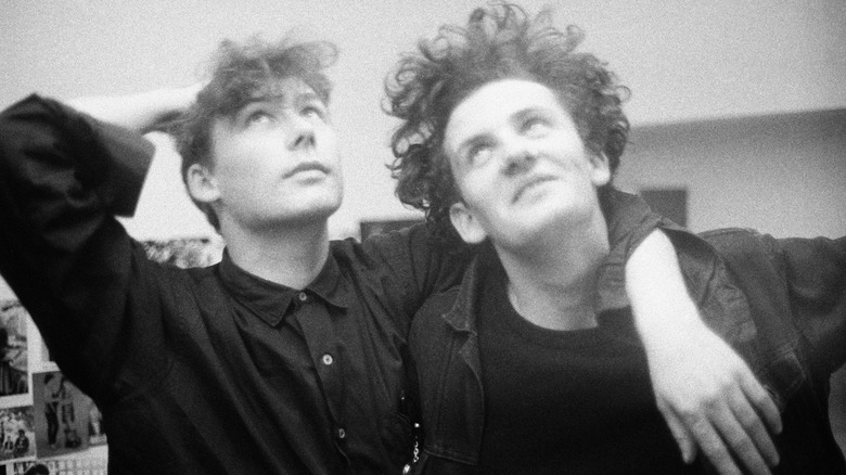 Jim and William Reid of the Jesus and Mary Chain posing for a photo