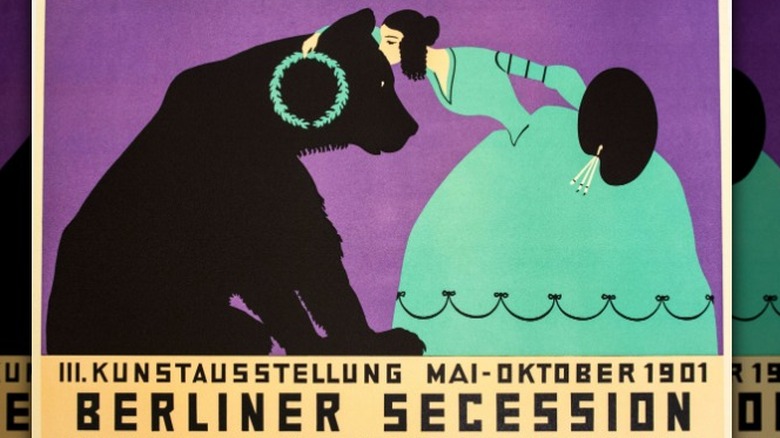 Berlin Secession poster woman with bear