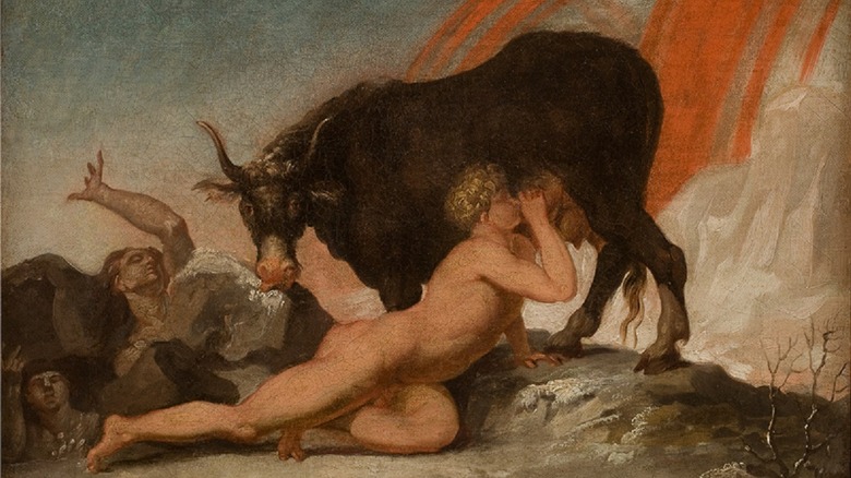 Ymir Audhumla Buri painting