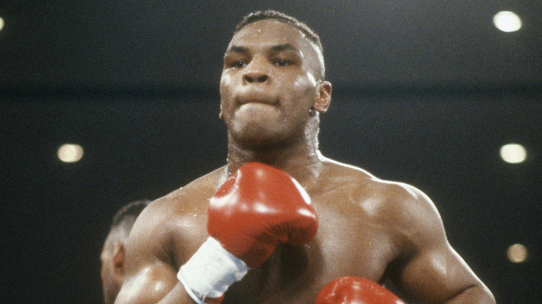 Tyson in the ring, 1986