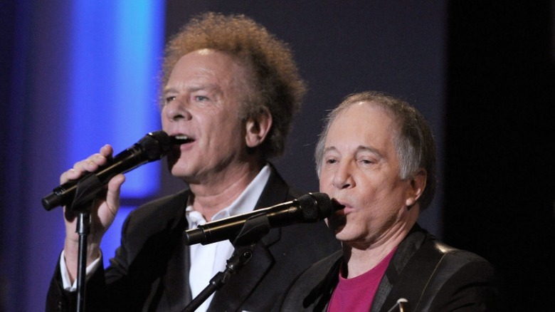 Simon and Garfunkel singing together