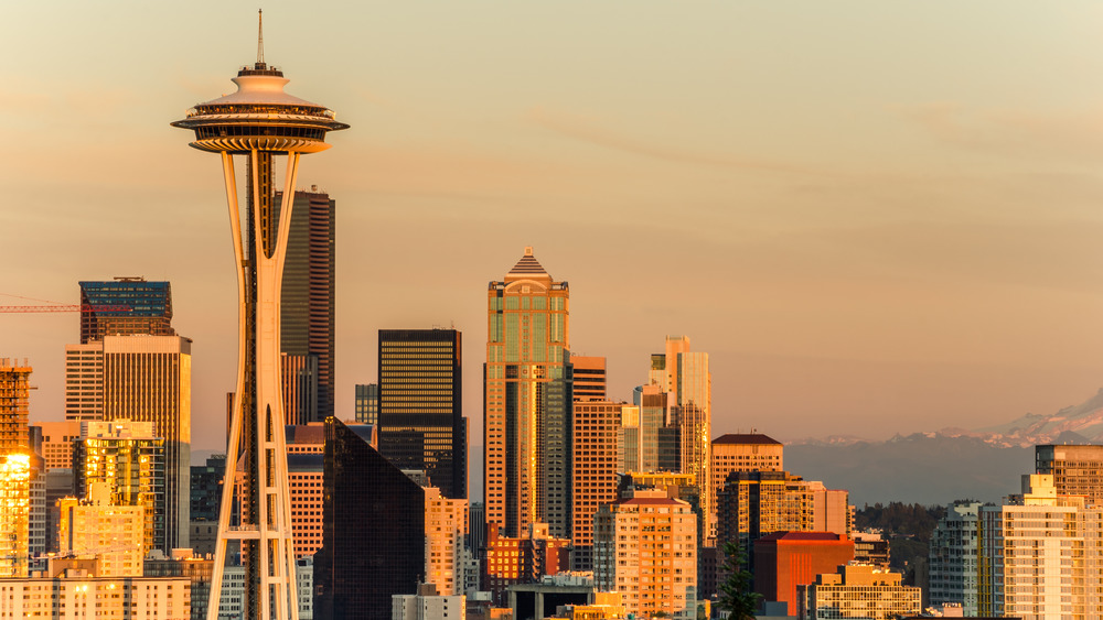 seattle skyline with space needle