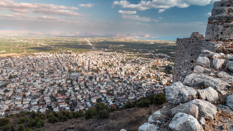 Ariel view of Argos, Greece