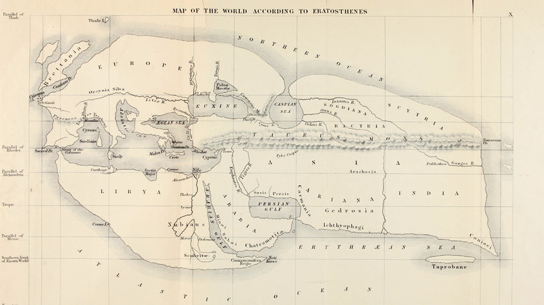 reproduction of Eratosthenes' Map