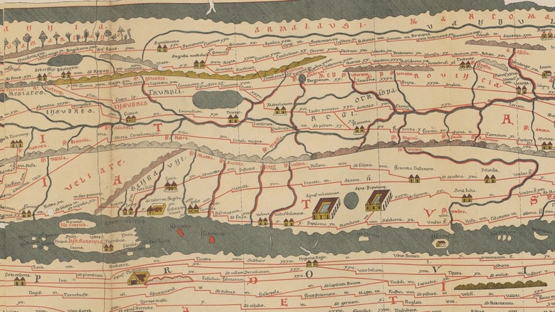 reproduction of Tabula Peutingeriana