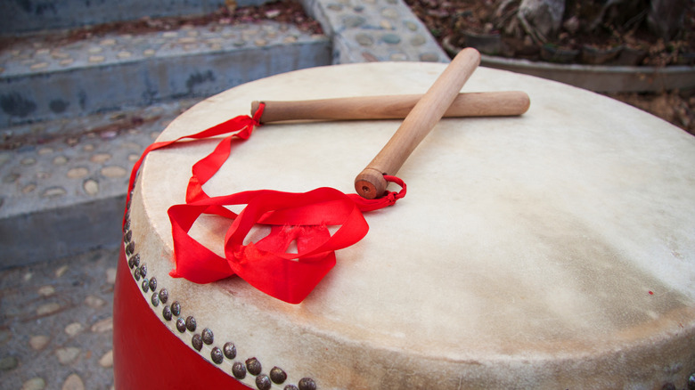 traditional wooden drum