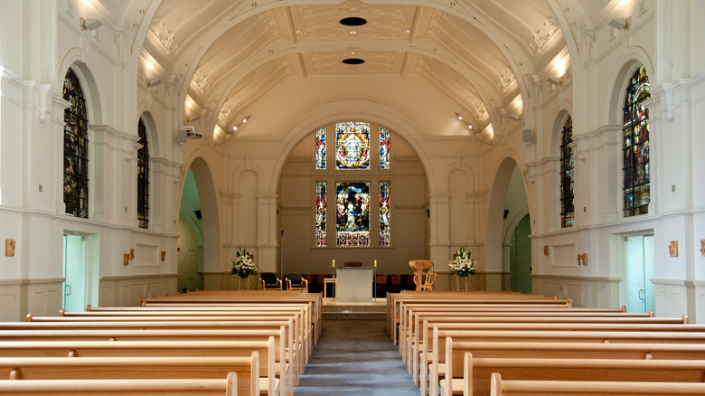 Bright church interior