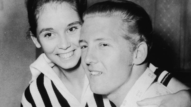 jerry lee lewis hugging wife