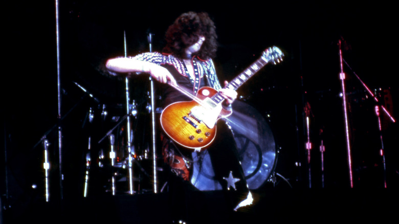 Jimmy Page playing guitar