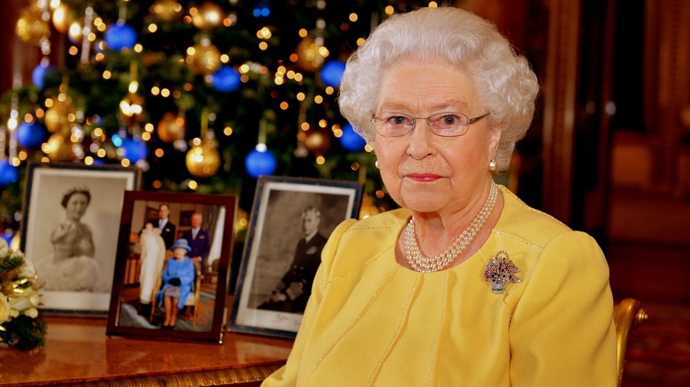 Queen Elizabeth II christmas tree