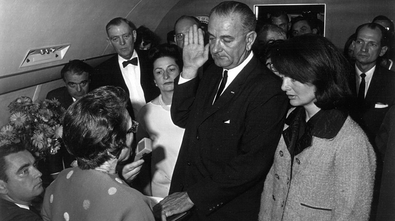 Lyndon Johnson swearing in