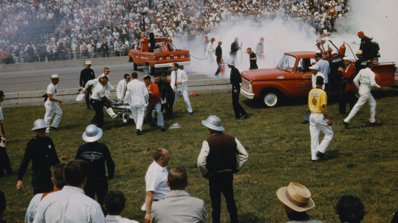1964 Indy 500 wreck