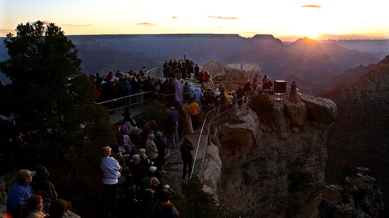 A Grand Canyon sunrise service