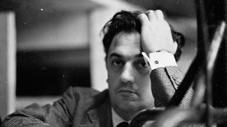 Portrait of director Federico Fellini