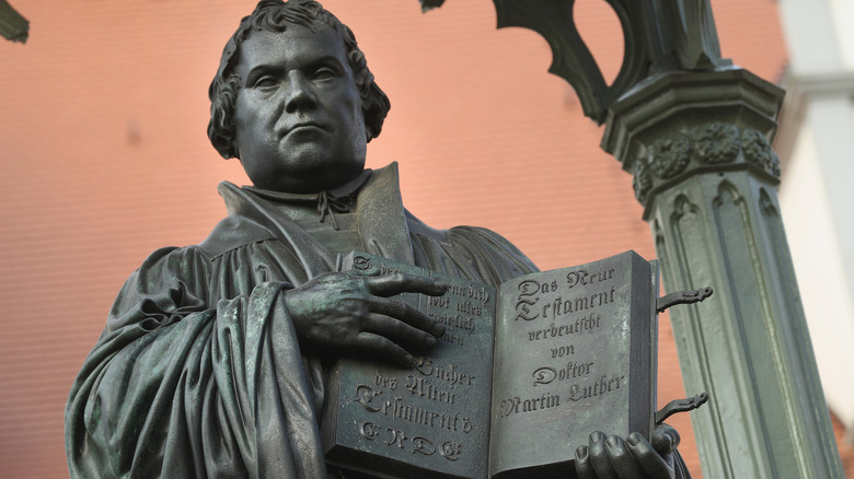 Martin Luther statue in Germany