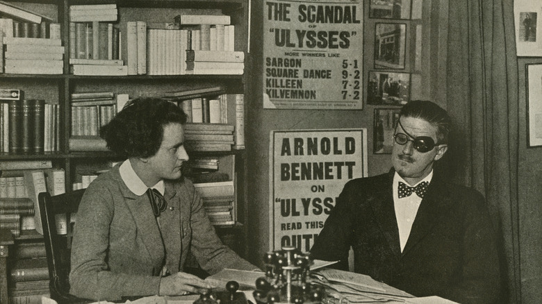 James Joyce with publisher Sylvia Beach