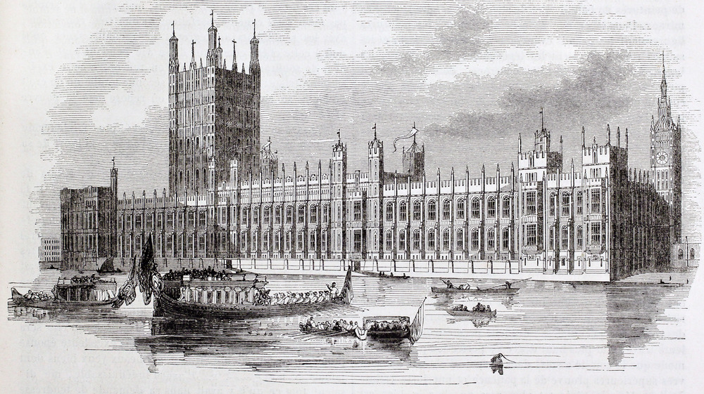 Painting of British Parliament