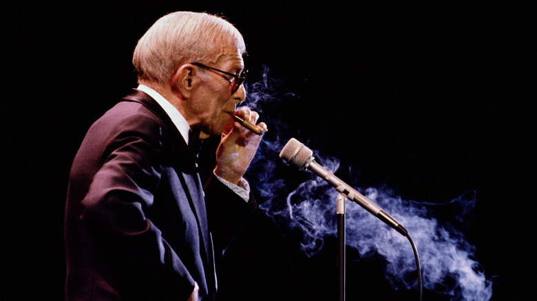 George Burns on stage