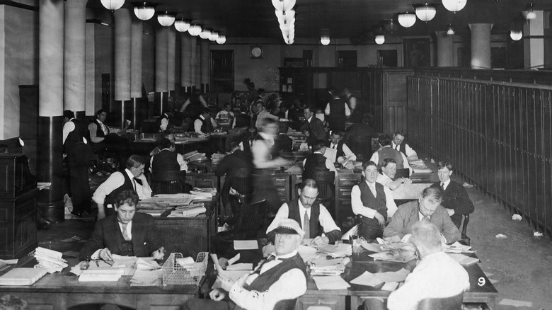 Newsroom in the 1920s