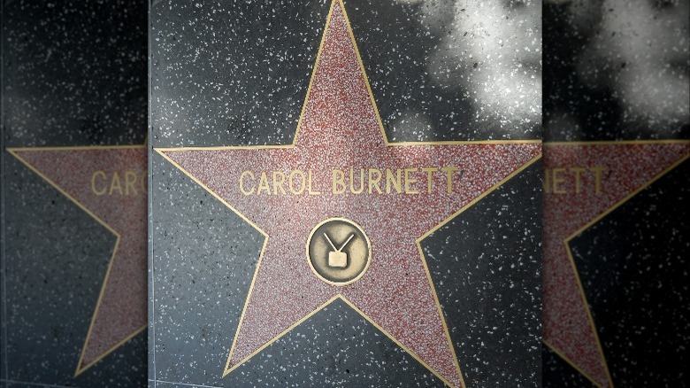 Actress Carol Burnett's star on the Hollywood Walk of Fame