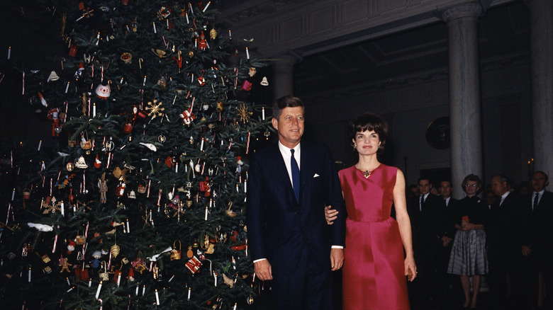 John F. and Jackie Kennedy smiling