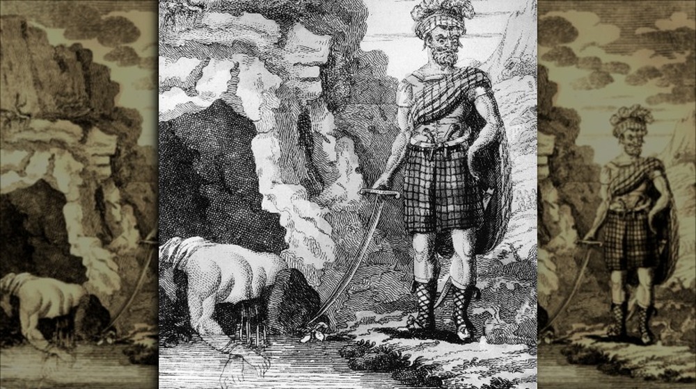 illustration of man in kilt 