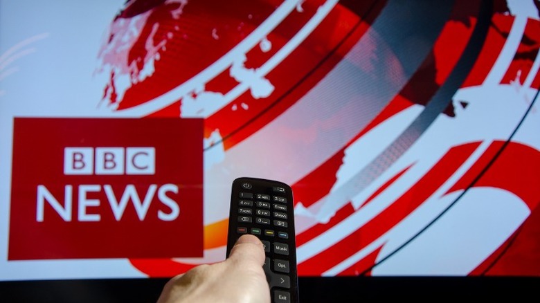 BBC logo with remote control