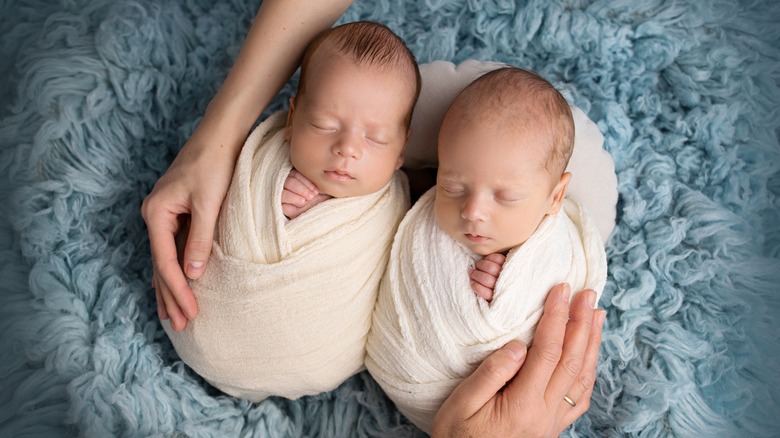 Twins with two parents