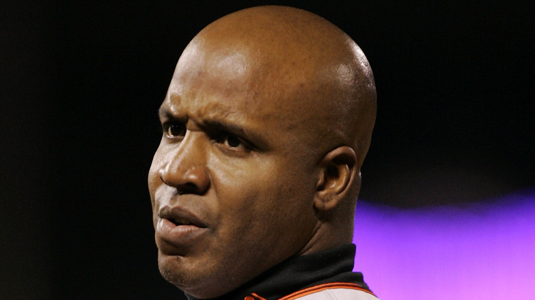 barry bonds close up face